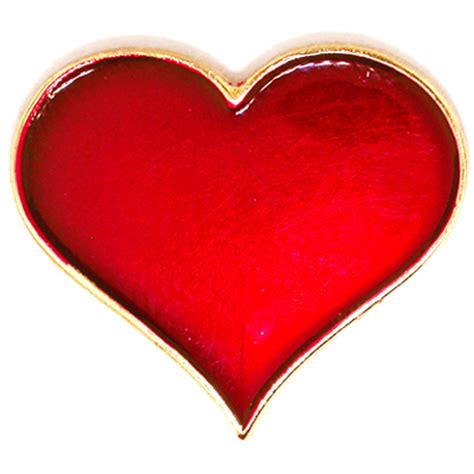 Red Heart Gold Plated 34 Lapel Pin Ebay