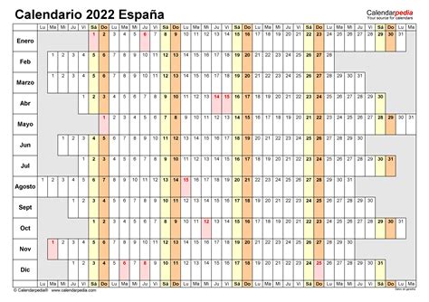 Calendario Lineal Excel 2022 Aprile Calendario