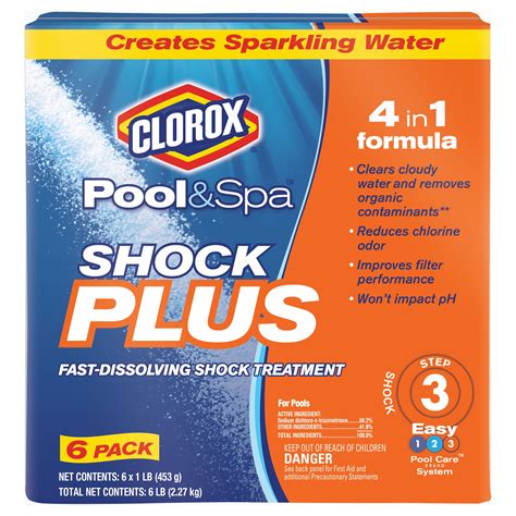 Clorox Pool Spa Shock Plus Pool Shock 1lb Bags Walmart Com