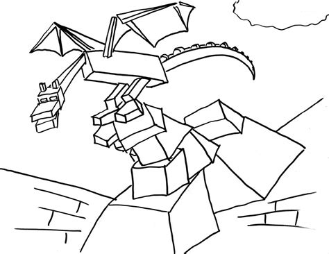 26 Best Ideas For Coloring Minecraft Ender Dragon Coloring Page