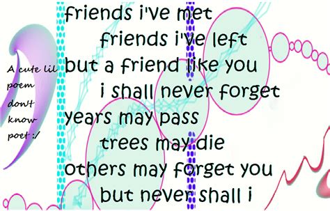 A Cute Best Friend Poem I Found But Dont No The Poet Best Friend