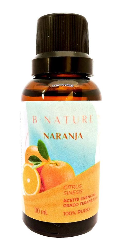 Aceite Esencial De Naranja Dulce 30 Ml 100 Puro Bnature Mercado Libre
