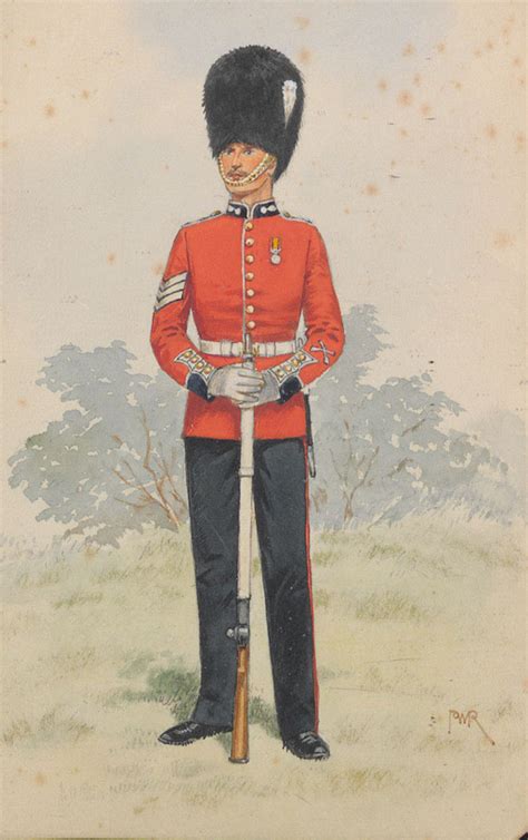 Grenadier Guards Lance Sergeant In Full Dress 1900 C Online