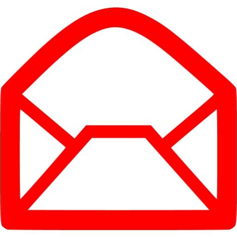 Red Email Icon Free Red Email Icons