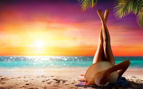 Summer Beauty Tropical Vacation Legs Woman Besch HD Wallpaper Pxfuel