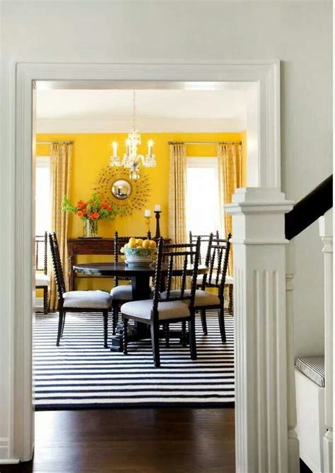 Bright Living Room Yellow Accents Yellow Accent Walls