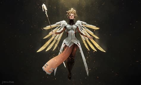 Mercy Overwatch Art Hd Hd Games 4k Wallpapers Images Backgrounds