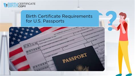 Birth Certificate Requirements For U S Passports Birth Certificate Copy