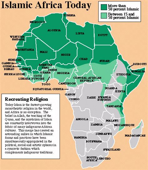 Islam In Africa Map Map Of Africa