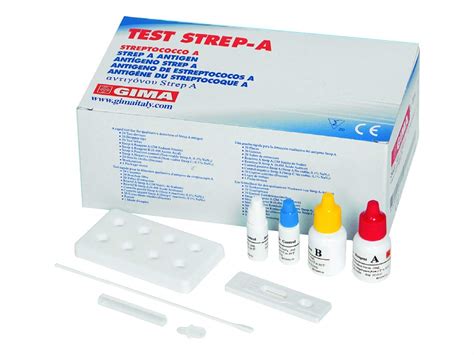 Gima Strep A Test Streptococco Cassette Type Box Of 20 Tests Amazon