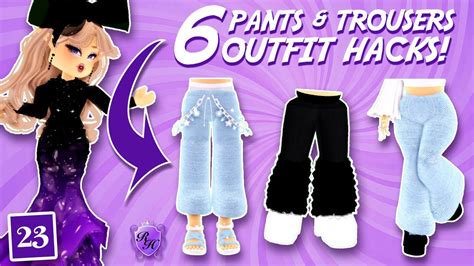 6 Flare Pants And Trouser Outfit Hacks In Royale High Advent Day 23