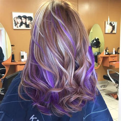 Pin By Jocelyn On Hair Purple Hair Highlights Purple Hair Streaks