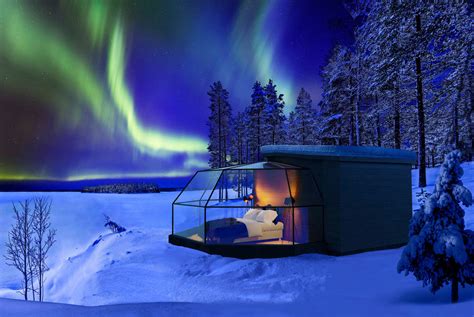 you can now spend the night in luxury glass igloos looking at the northern lights