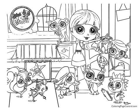But they're not a simple fish …. Littlest Pet Shop 01 Coloring Page | Coloring Page Central