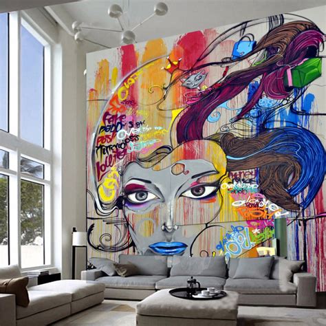 Custom 3d Modern Art Murals Wallpaper Beauty Graffiti Bvm Home