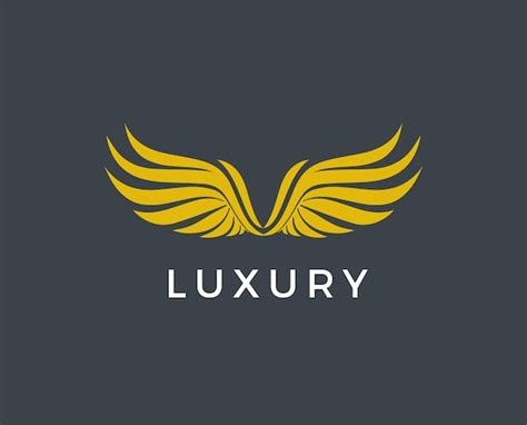 Premium Vector Golden Wings Logo