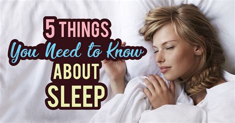 5 things you need to know about sleep article