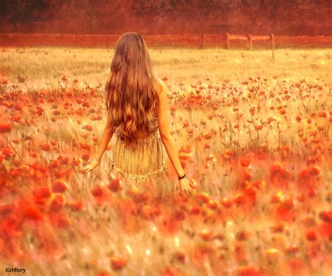 Among The Poppies By Katmary On Deviantart