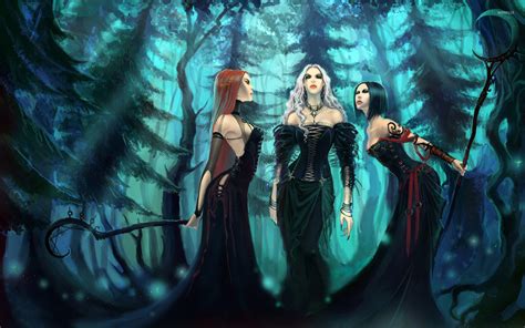 Witches In The Forest Wallpaper Fantasy Wallpapers 19944