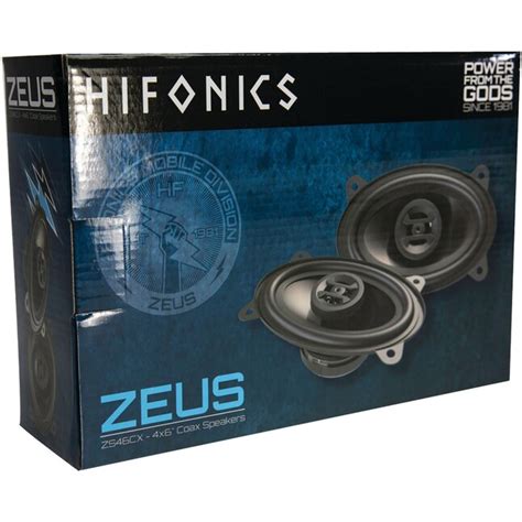 Hifonics Zeus Series Coaxial 4Ω Speakers 4 X 6 2 Way 200 Watts Max
