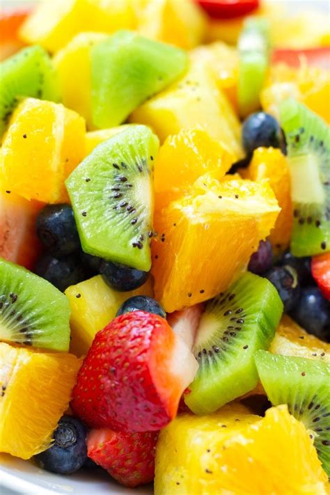 Fruit Salad With Orange Poppy Seed Dressing This Easy And Refreshing