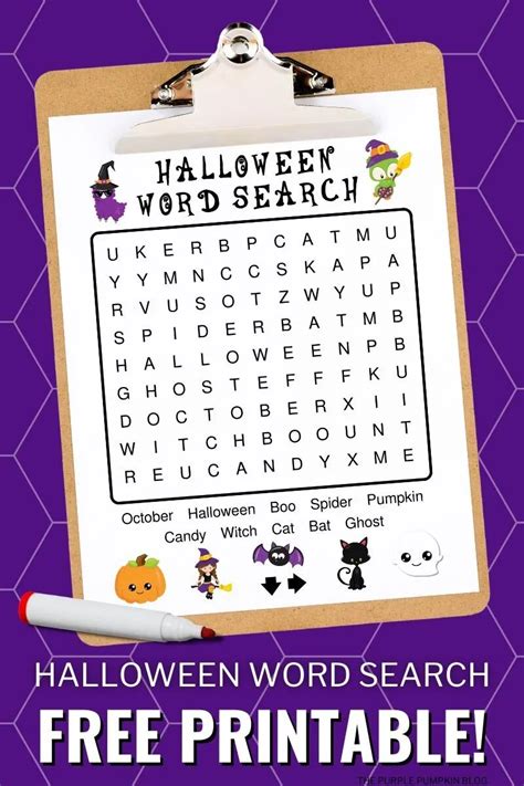 Free Printable Halloween Word Search Puzzles To Solve