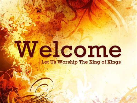 Welcome To Church Powerpoint Background