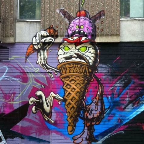Ahhhhh Ice Cream Street Art Graffiti Artwork Street Art Graffiti