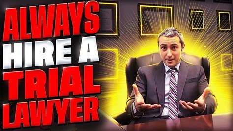 Want To Win Your Case Then Always Hire A Trial Lawyer Youtube