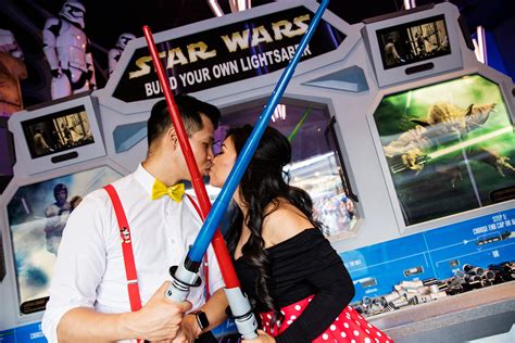 Engagement Photos Perfect For Star Wars Lovers At Disneyland Resort