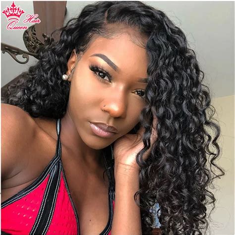 Brazilian Water Wave X Lace Front Human Hair Wigs Pre Plucked Natural Hairline Wigs Curly