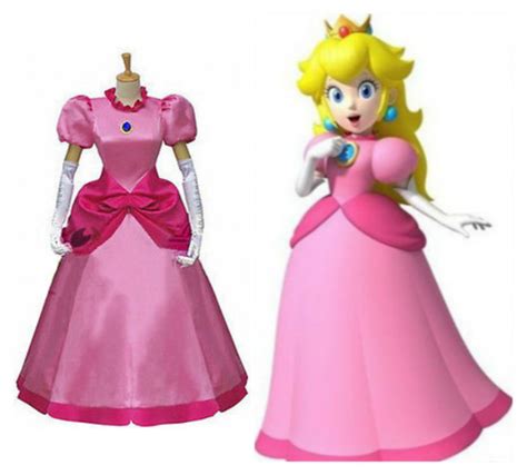 Princess Peach Cosplay Dress Costume Party World