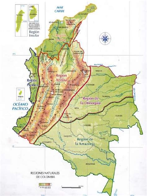 Mapas Con Sus Descripciones Mapa De Colombia Mapa De Geografía Mapas