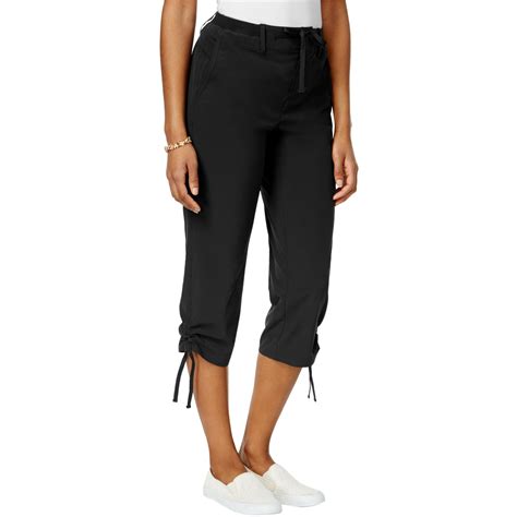 Style And Co Styleandco Womens Ruched Leg Casual Jogger Pants Walmart