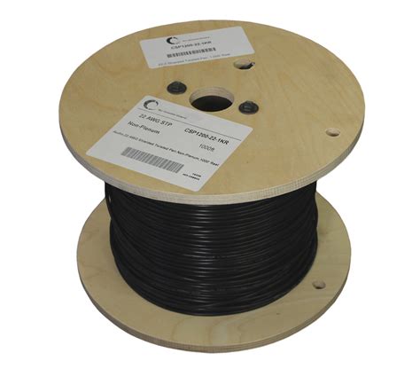 My Cable Mart 1000ft Shielded Twisted Pair 22awg2 Conductor Black