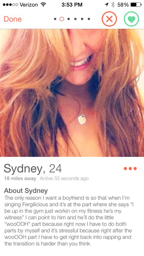 Girl On Tinder Isnt Afraid To Say Exactly What She Wants In A Man Smag31