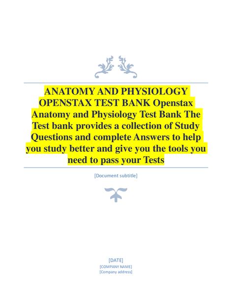 Anatomy And Physiology Openstax Test Bank Browsegrades