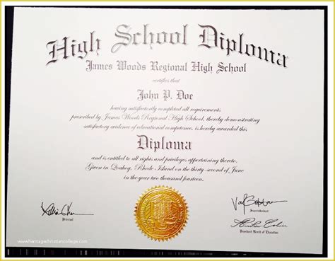 Free Fake High School Diploma Templates Of Fake High School Diplomas