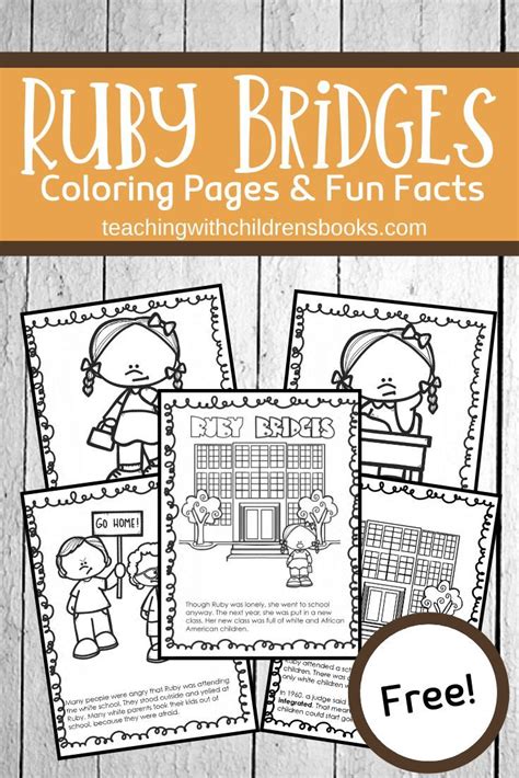 Distribute the ruby bridges activity worksheet. Free Printable Ruby Bridges Coloring Page Packet | Teaching kids, Engage in learning, Preschool ...