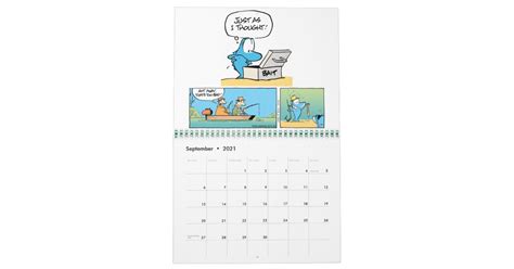 Funny Animal Cartoon Calendar Au