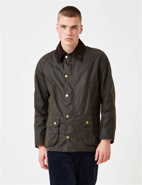 Barbour Ashby Wax Jacket Olive Green Garmentory