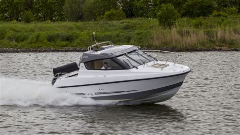 Nonetheless, if you are looking for a small and stylish looking boat to use for a short weekend, the cuddy cabin is the right one for you. Outboard cabin cruiser - 670 Middle - Galia Boats - hard ...