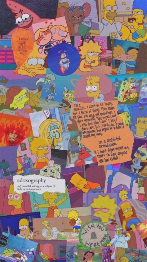 Simpsons Aesthetic Wallpaper For Laptop Cartoon Image