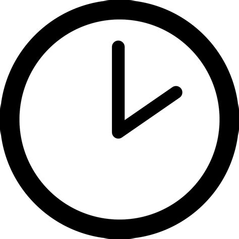 Find more similar time, clock, three dimensional vectors. Clock Of Circular Shape At Two O Clock Svg Png Icon Free ...