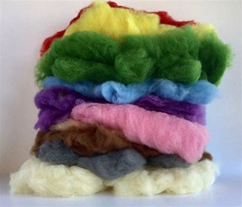 Felting Wool Set 24 Oz Carded Wool Kit For Felting New Etsy Wool