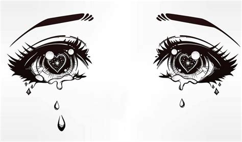 Anime Crying Eyes Coloring Pages