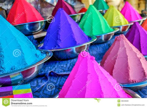 Holi Colored Powders Stock Photo Image Of Traditional 48048928