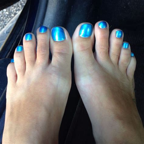 Blue Toes Blue Toes Painted Toes Pedicure