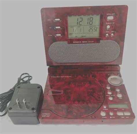 Sharper Image Cd Fmam Radio Alarm Clock And Sound Smoother Si585 3499 Picclick