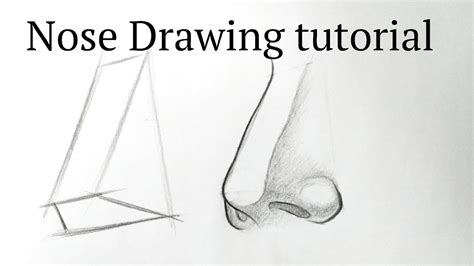 How To Draw A Noseside View Easy Reference Drawing A Nose Step By